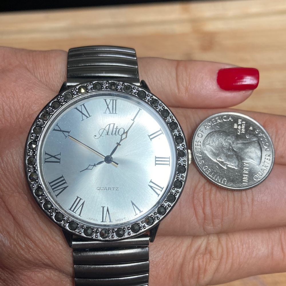 NWT Alto Marcasite Watch Stainless Steel